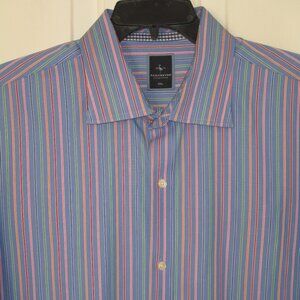Tailorbyrd Mens Blue Cotton Dress Shirt NWOT - Size 17.5/36-37 or XXL
